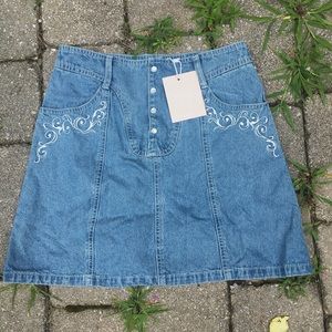 NWT MinkPink Western Mini Denim Skirt🌿
